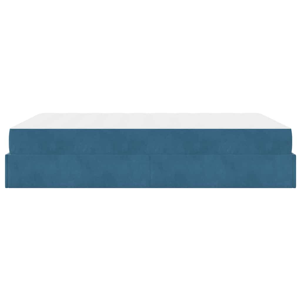 vidaXL Struttura del letto Blu 140 x 200 cm Velluto