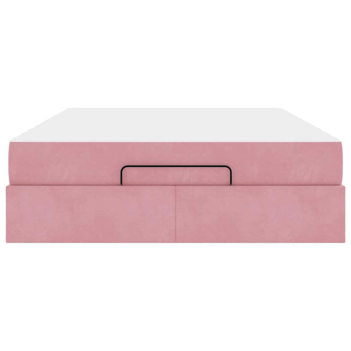 vidaXL Struttura del letto Rosa 140 x 200 cm Velluto