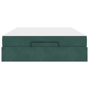 vidaXL Struttura del letto Verde scuro 160 x 200 cm Velluto