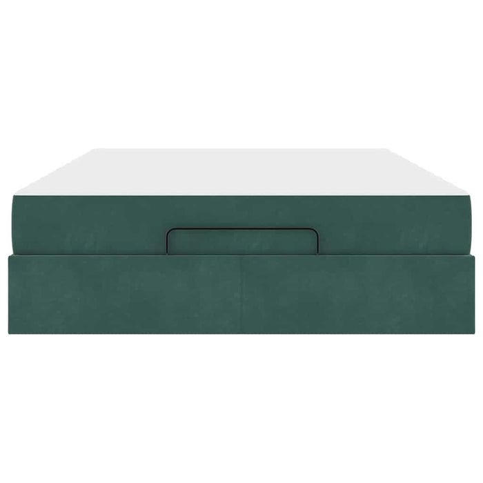 vidaXL Struttura del letto Verde scuro 160 x 200 cm Velluto