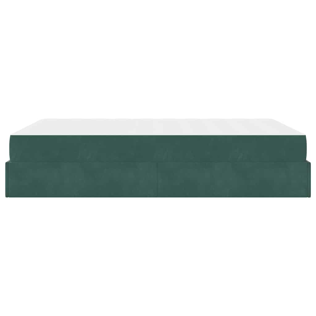 vidaXL Struttura del letto Verde scuro 160 x 200 cm Velluto