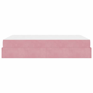 vidaXL Struttura del letto Rosa 160 x 200 cm Velluto