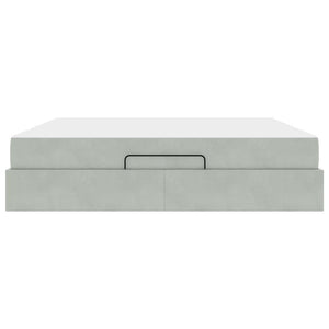 vidaXL Struttura del letto Grigio chiaro 180 x 200 cm Velluto