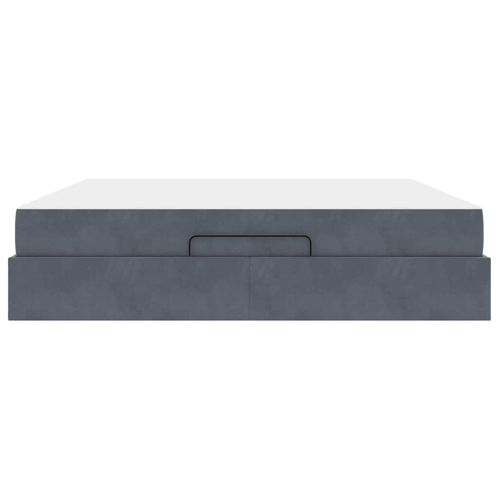 vidaXL Struttura del letto Grigio scuro 180 x 200 cm Velluto