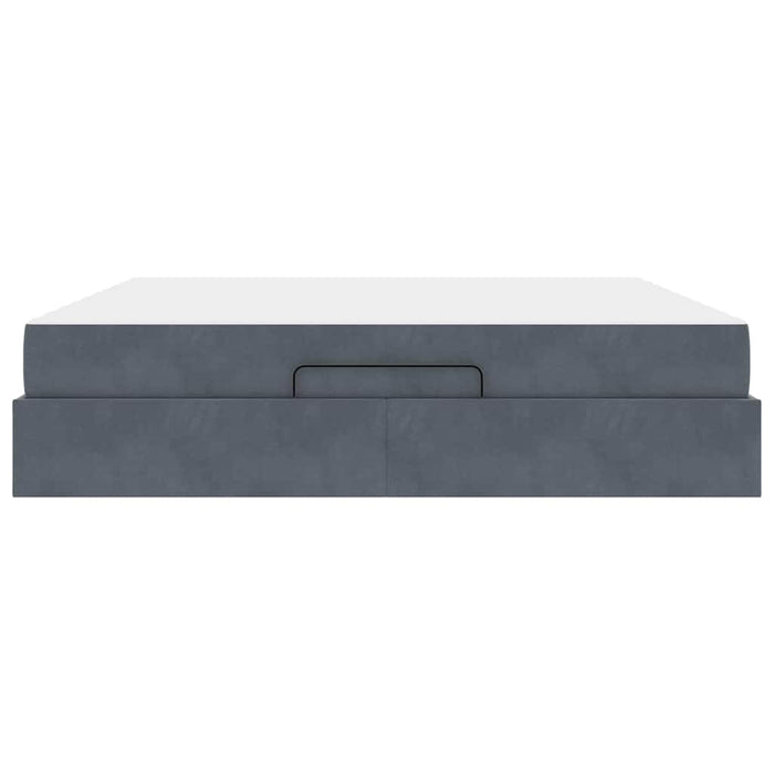 vidaXL Struttura del letto Grigio scuro 180 x 200 cm Velluto