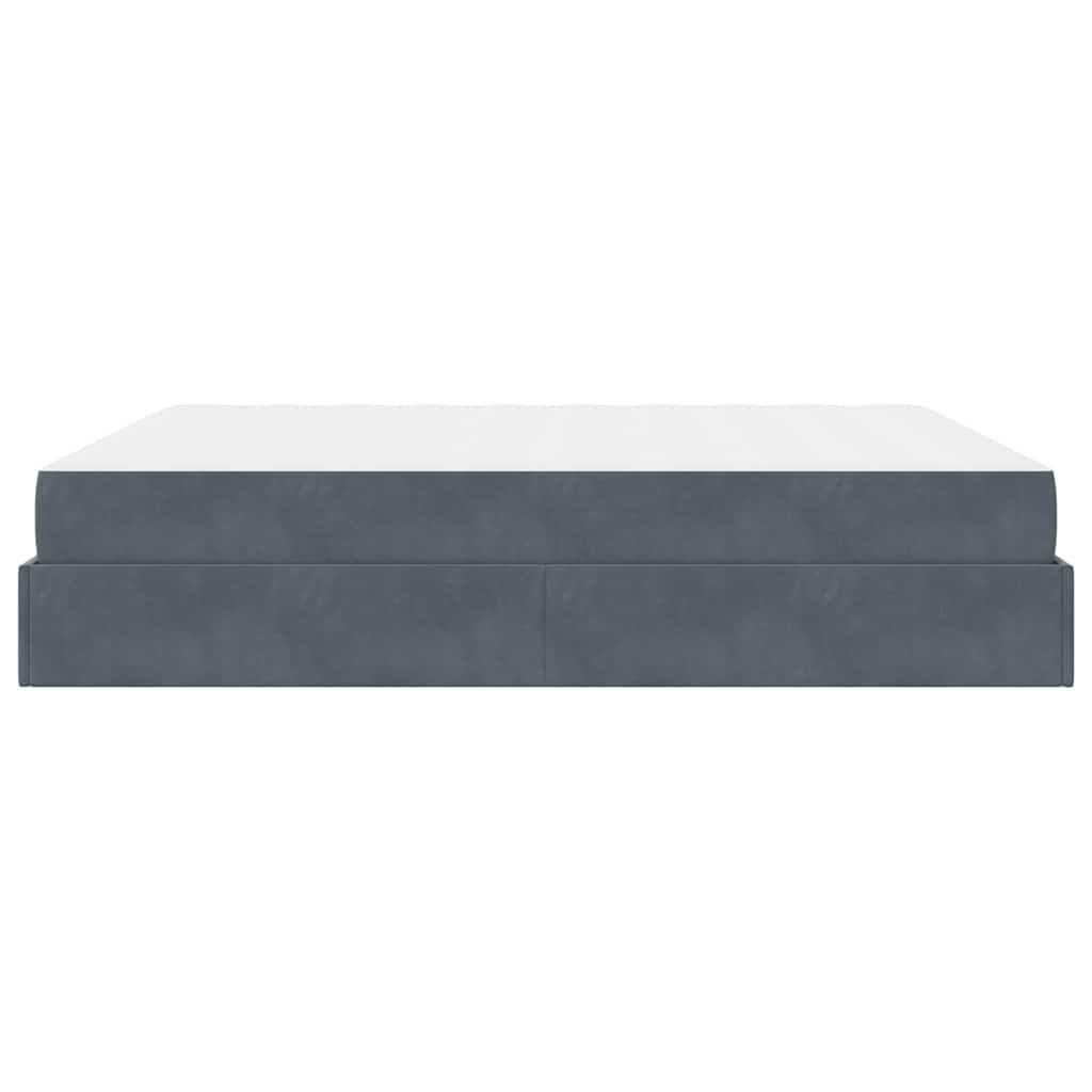 vidaXL Struttura del letto Grigio scuro 180 x 200 cm Velluto