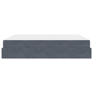 vidaXL Struttura del letto Grigio scuro 180 x 200 cm Velluto