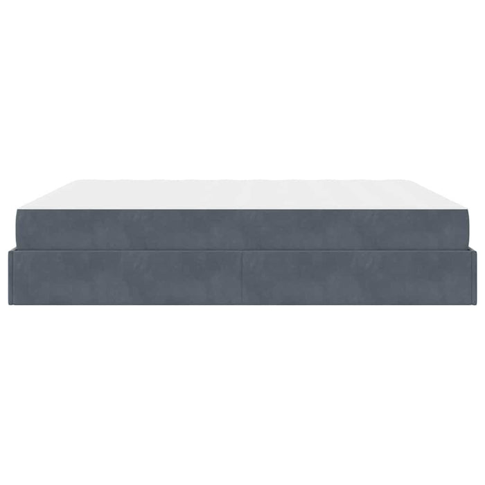 vidaXL Struttura del letto Grigio scuro 180 x 200 cm Velluto
