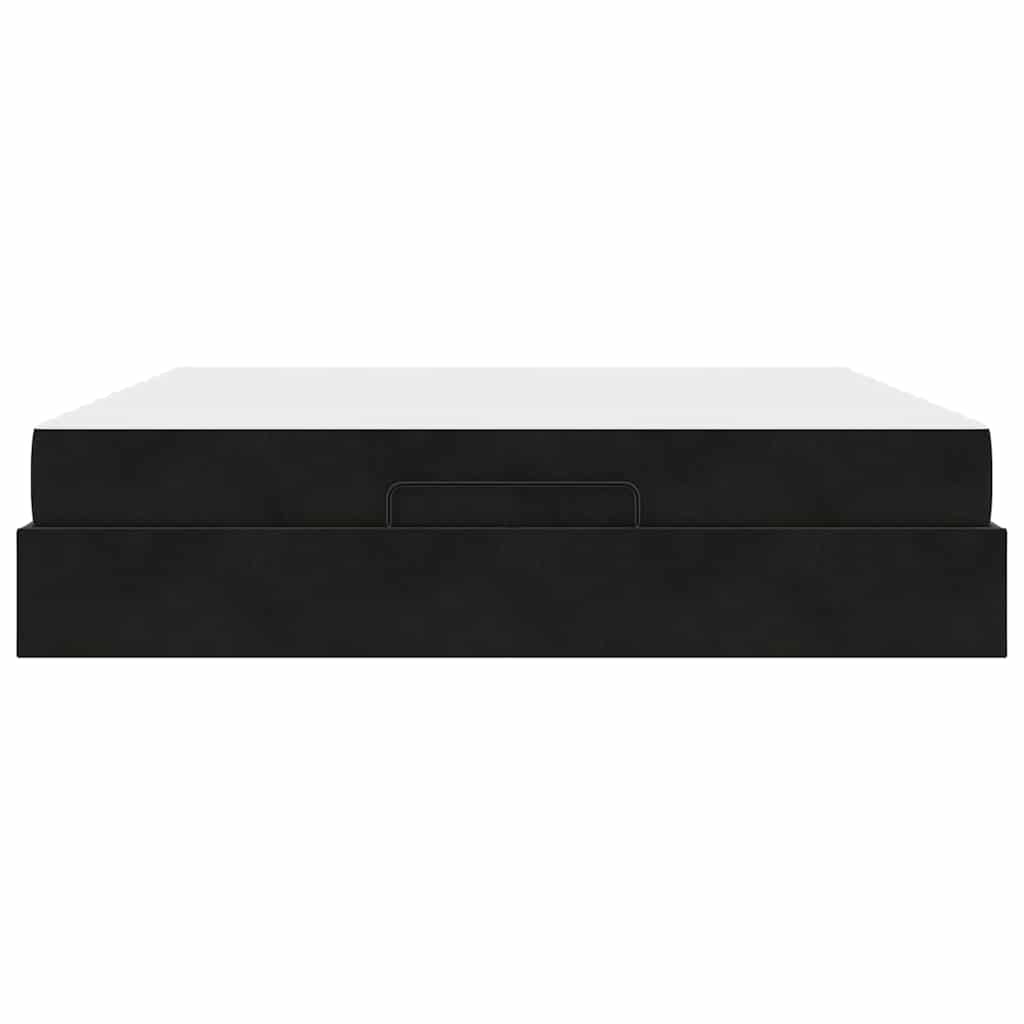 vidaXL Struttura del letto Nero 180 x 200 cm Velluto