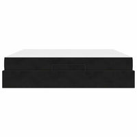 vidaXL Struttura del letto Nero 180 x 200 cm Velluto