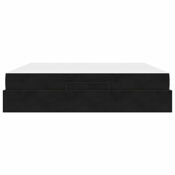 vidaXL Struttura del letto Nero 180 x 200 cm Velluto