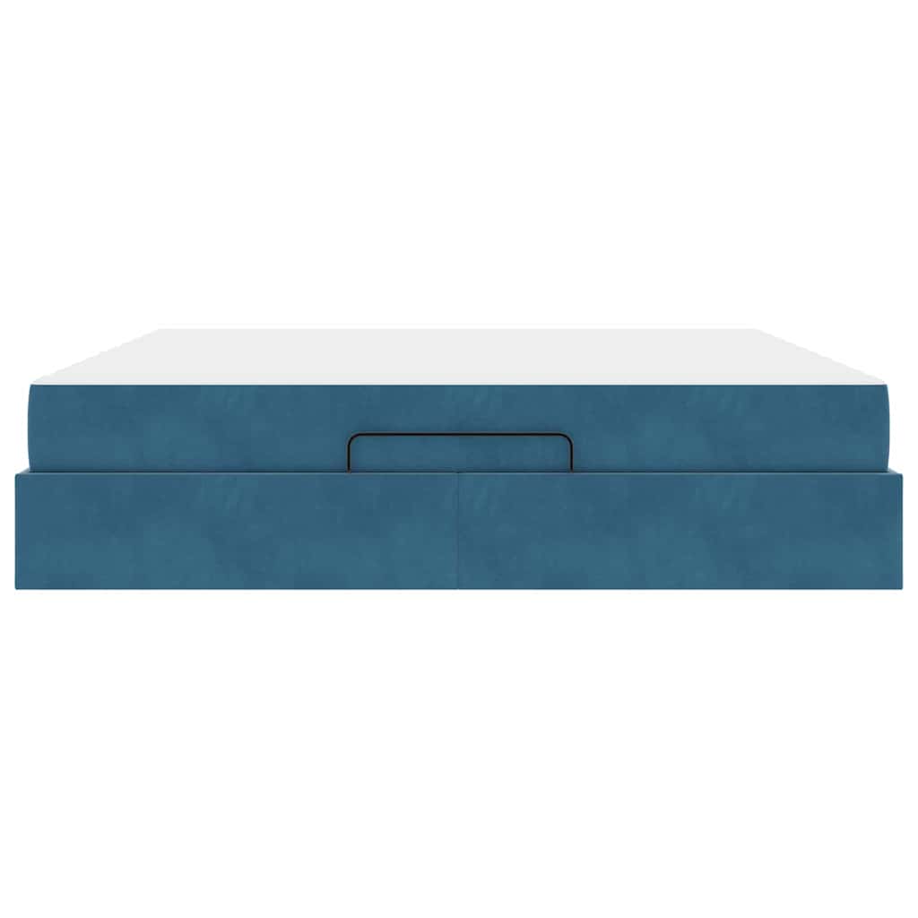 vidaXL Struttura del letto Blu 180 x 200 cm Velluto