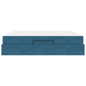 vidaXL Struttura del letto Blu 180 x 200 cm Velluto
