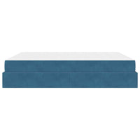 vidaXL Struttura del letto Blu 180 x 200 cm Velluto
