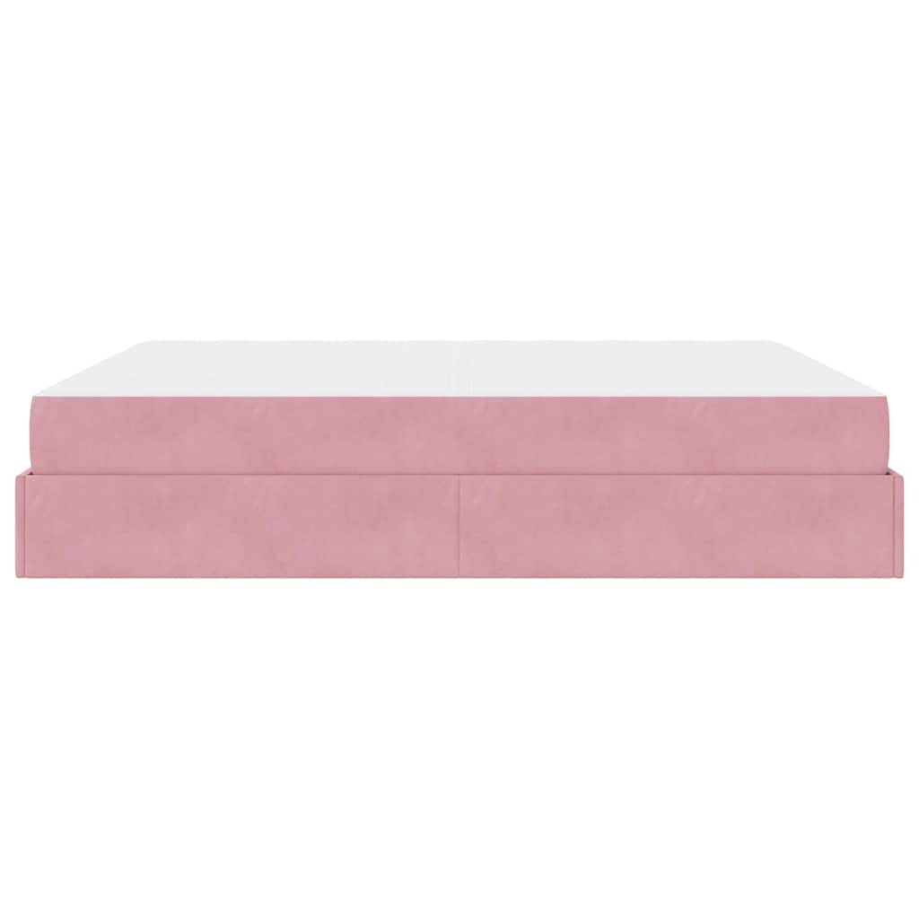 vidaXL Struttura del letto Rosa 180 x 200 cm Velluto