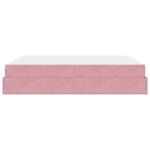 vidaXL Struttura del letto Rosa 180 x 200 cm Velluto