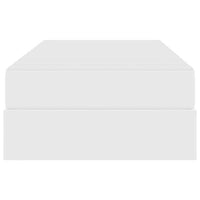 Letto con contenitore e materasso 2 pcs Bianco Pelle 3399593