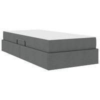 Letto con contenitore e materasso Grigio scuro 90 x 190 cm 3399629
