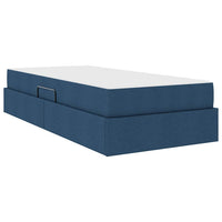 Letto con contenitore e materasso Blu 90 x 190 cm Poliestere 3399633