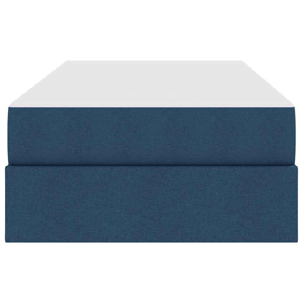 Letto con contenitore e materasso Blu 90 x 190 cm Poliestere 3399633