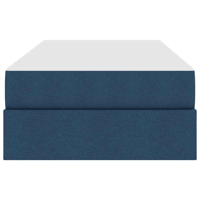 Letto con contenitore e materasso Blu 90 x 190 cm Poliestere 3399633
