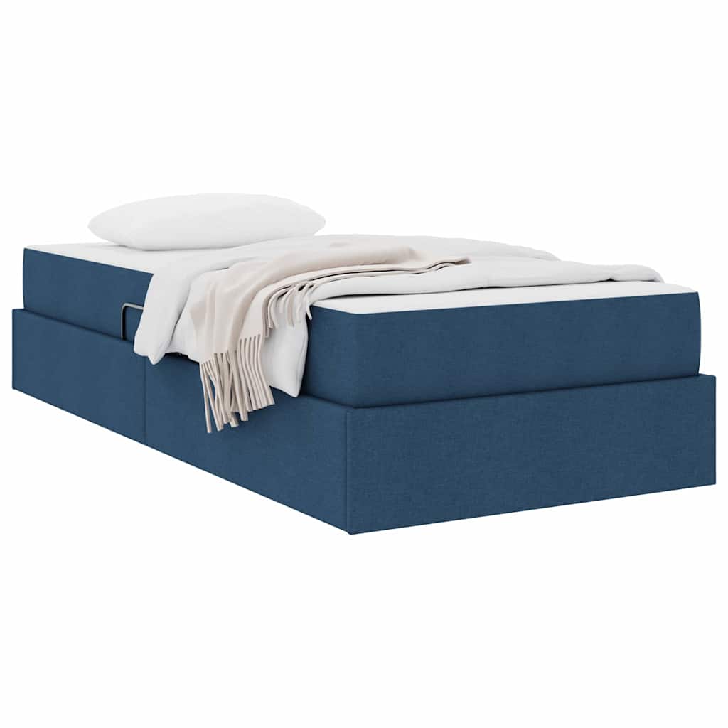 Letto con contenitore e materasso Blu 90 x 190 cm Poliestere 3399633