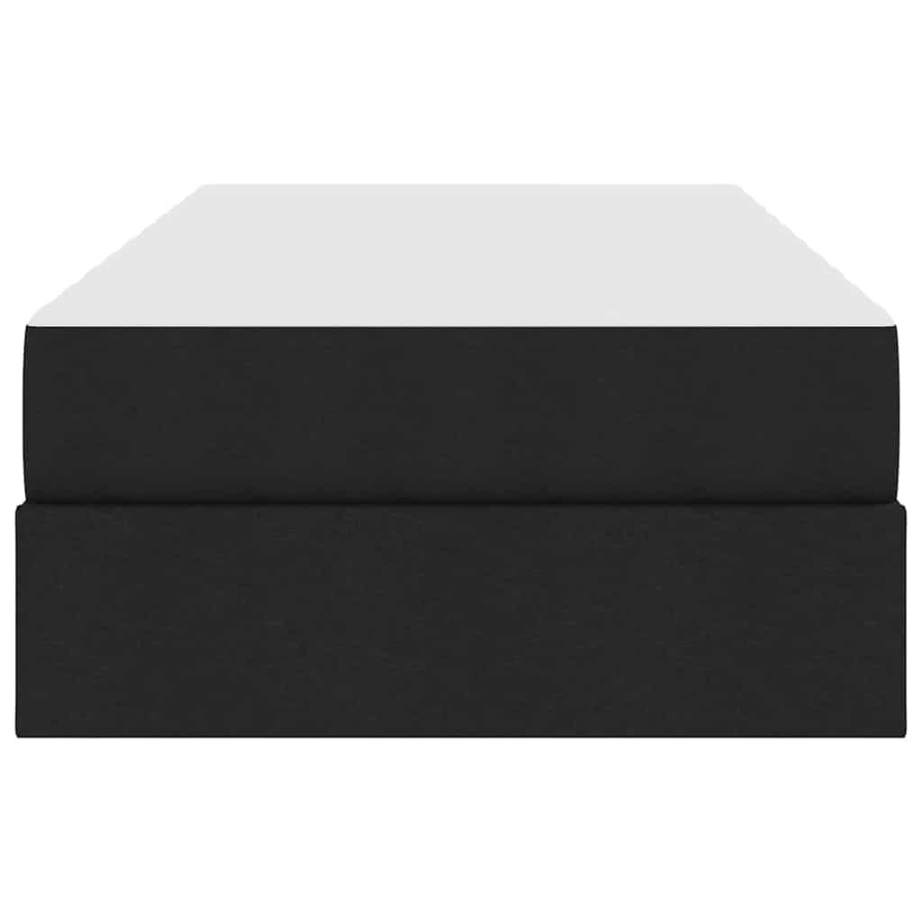 Letto con contenitore e materasso Nero 100 x 200 cm Poliestere 3399642