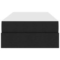 Letto con contenitore e materasso Nero 100 x 200 cm Poliestere 3399642