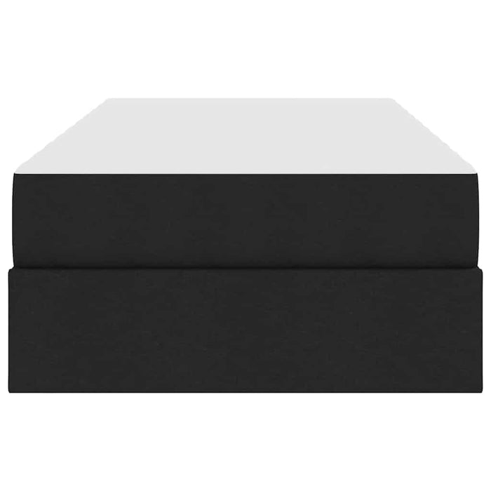 Letto con contenitore e materasso Nero 100 x 200 cm Poliestere 3399642