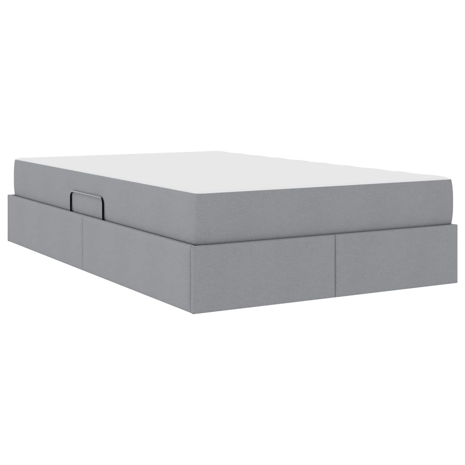 Letto con contenitore e materasso Grigio chiaro 120 x 190 cm 3399646