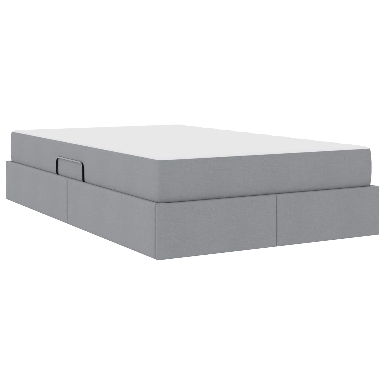 Letto con contenitore e materasso Grigio chiaro 120 x 190 cm 3399646
