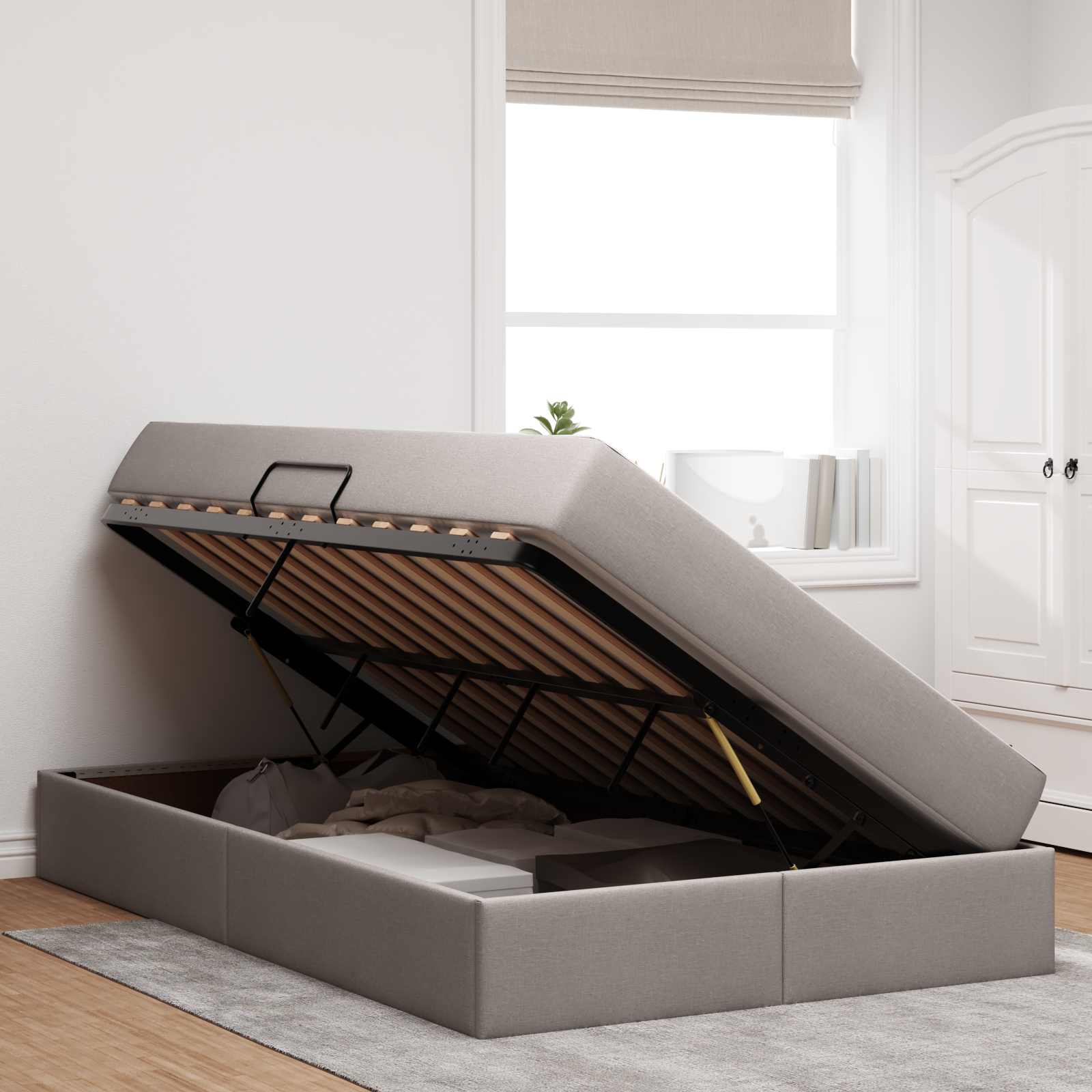 Letto con contenitore e materasso Talpa 120 x 190 cm Poliestere 3399649