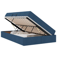 Letto con contenitore e materasso Blu 120 x 200 cm Poliestere 3399657