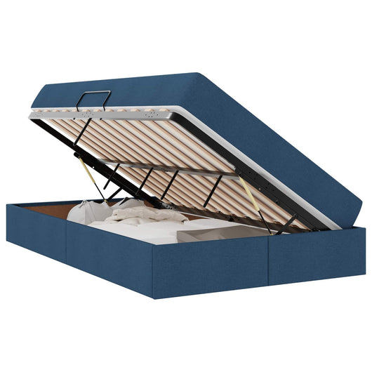 Letto con contenitore e materasso Blu 120 x 200 cm Poliestere 3399657
