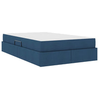 Letto con contenitore e materasso Blu 120 x 200 cm Poliestere 3399657