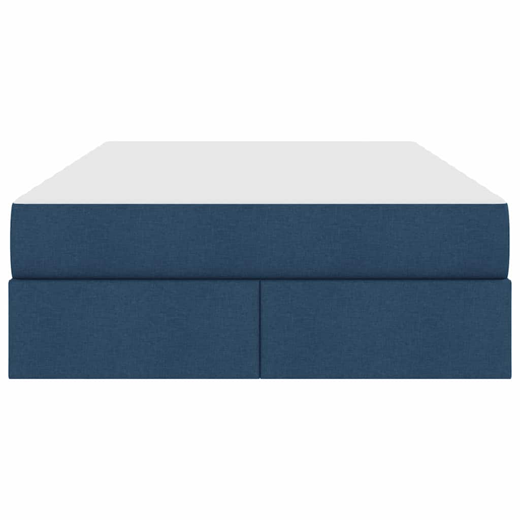 Letto con contenitore e materasso Blu 120 x 200 cm Poliestere 3399657