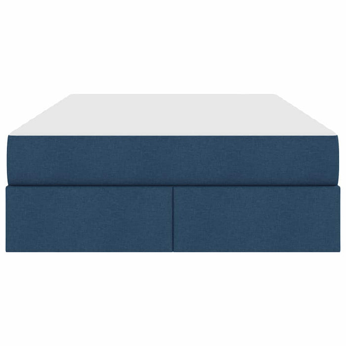 Letto con contenitore e materasso Blu 120 x 200 cm Poliestere 3399657