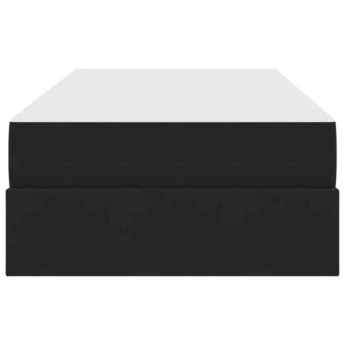 Letto con contenitore e materasso Nero 90 x 200 cm Velluto 3399696