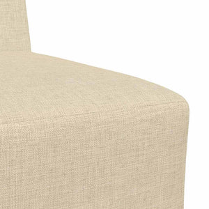 vidaXL Unità di Divano Modulare Senza Braccioli 2 pcs Crema