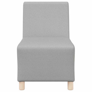 vidaXL Unità di Divano Modulare Senza Braccioli 2 pcs Grigio nuvola