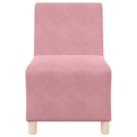 Unità di Divano Modulare Senza Braccioli 2 pcs Rosa 3399763