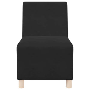 Unità di Divano Modulare Senza Braccioli 2 pcs Nero 3399765