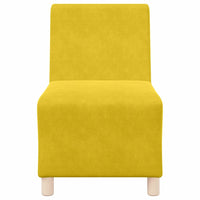 vidaXL Unità di Divano Modulare Senza Braccioli 2 pcs Giallo