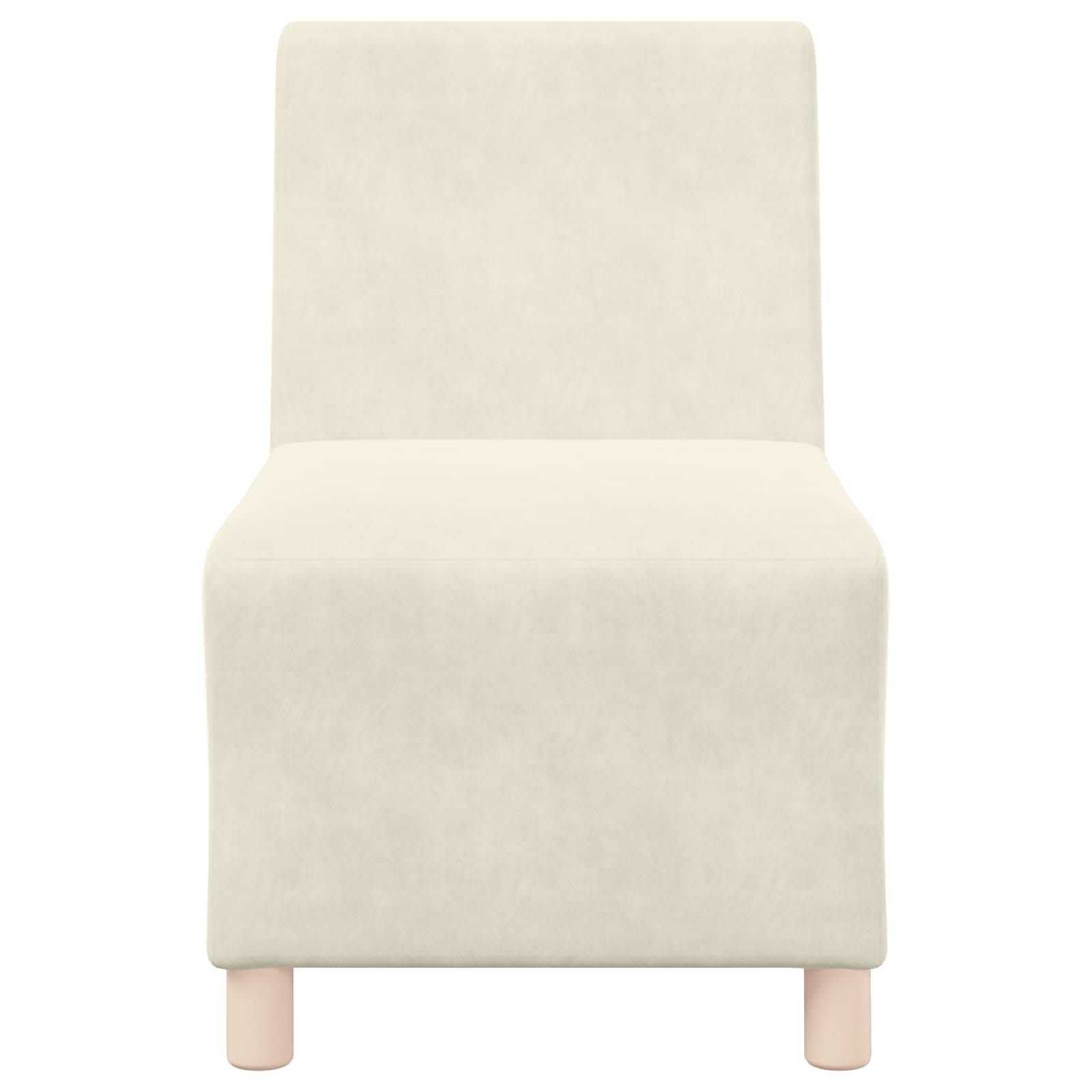 Unità di Divano Modulare Senza Braccioli 2 pcs Crema 3399767