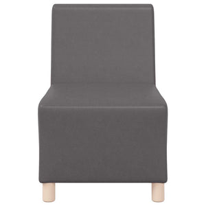 vidaXL Unità di Divano Modulare Senza Braccioli 2 pcs Grigio