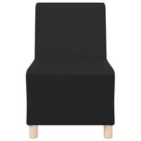 vidaXL Unità di Divano Modulare Senza Braccioli 2 pcs Nero