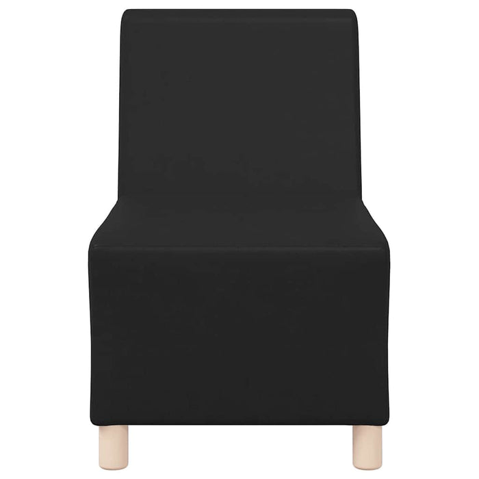 vidaXL Unità di Divano Modulare Senza Braccioli 2 pcs Nero