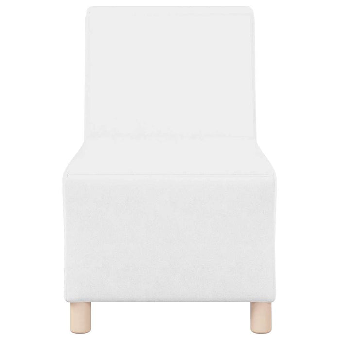 vidaXL Unità di Divano Modulare Senza Braccioli 2 pcs Bianco