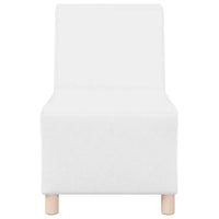 Unità di Divano Modulare Senza Braccioli 2 pcs Bianco 3399775