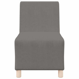 vidaXL Unità di Divano Modulare Senza Braccioli 2 pcs Grigio chiaro